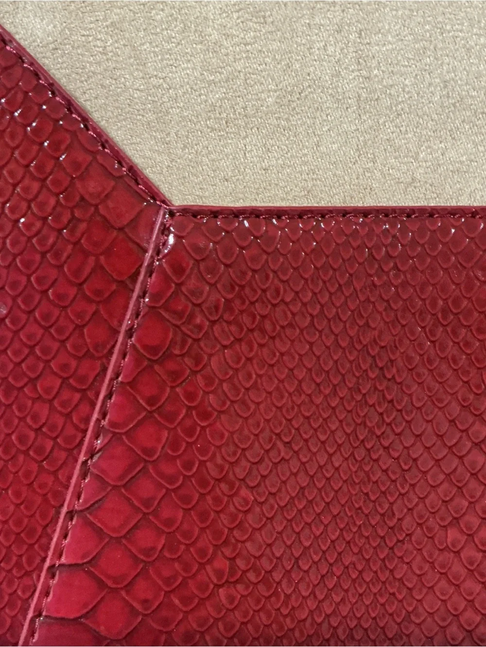 FRANCINE COLLECTIONS Faux Snake Convertible Tech Crossbody Bag